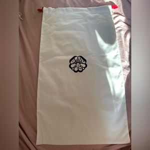 ALEXANDER McQUEEN COTTON  HANDBAG DUST Large BAG 25” x 14” WHITE